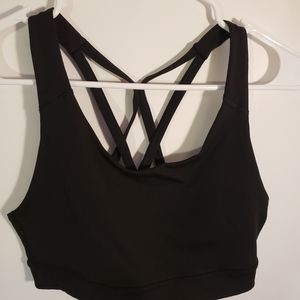 Old Navy Active Medium Black Sports Bra Dry Fit Gym Fittness Clothing
